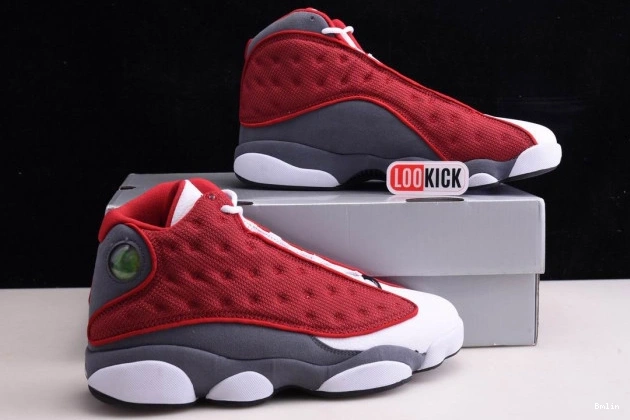 Bmlin Shoes Flint Red Jordan 414571-600 Gym Air Retro 13 Grey 0804
